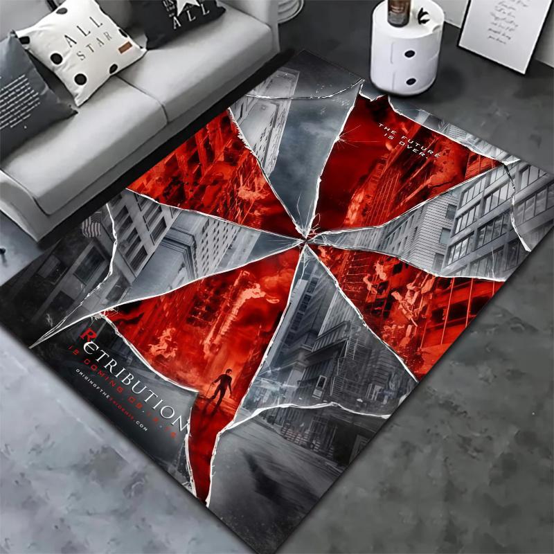 Resident Evil Carpet Rug for Living Room Bedroom Home Sofa Decoration,Kids play Nonslip Floor Mat