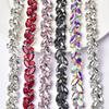 1Yard/90cm Rhinestone Border Multi-color Crystal Versatile Diamond Ribbon Self-adhesive DIY Diamond Strips