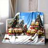 1Pc Christmas Minions Celebration Blanket Soft And Comfortable Casual Warm Camping Travel Christmas Halloween Gift M91751