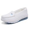 ANZUEN Women's Plush-Lined White Sneakers