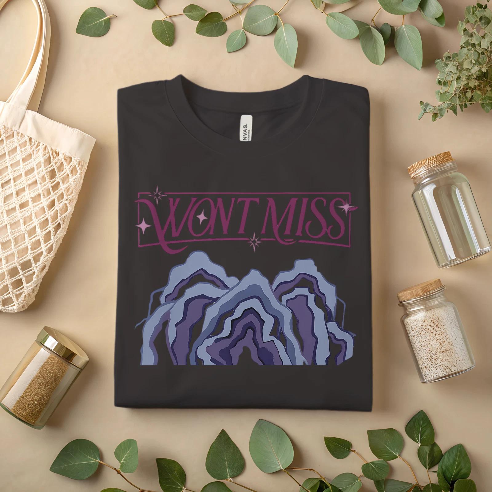 

Won’t Miss Graphic T-Shirt – Retro Mountain Rock Style Tee A178 S