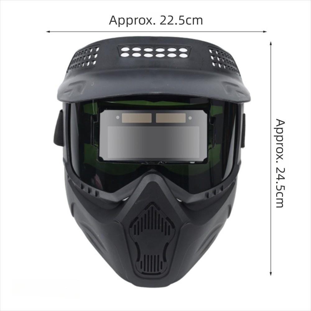 High Quality Auto Darkening Welding Glasses with Brim Design Detachable Face Shield Adjustable Band Split Type Welder Mask