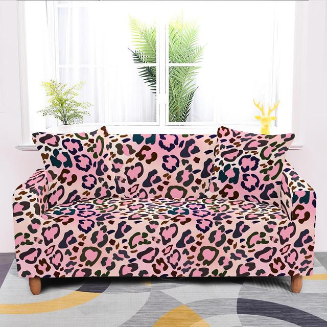 

Чехол для дивана с леопардовым принтом, эластичные чехлы, секционный чехол для дивана для гостиной, офиса, украшения дома, аксессуары 1 seater (90-140cm)