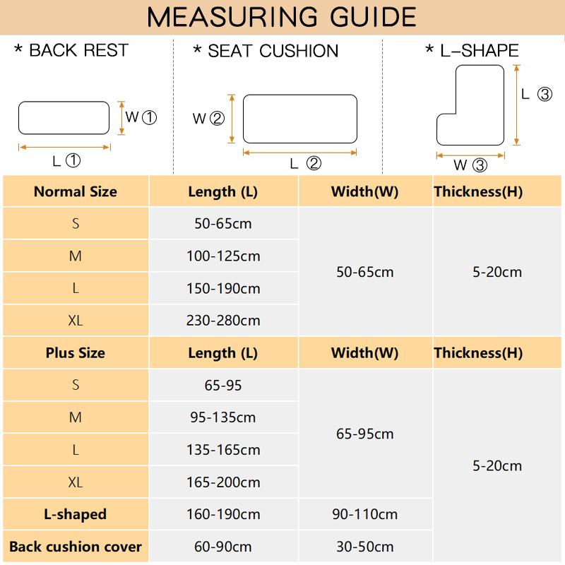 Stretch Sofa Seat Cushion Cover Thick Jacquard Couch Cushion Covers Sectional Seat Slipcovers Armchair Anti Cat Paw Textured