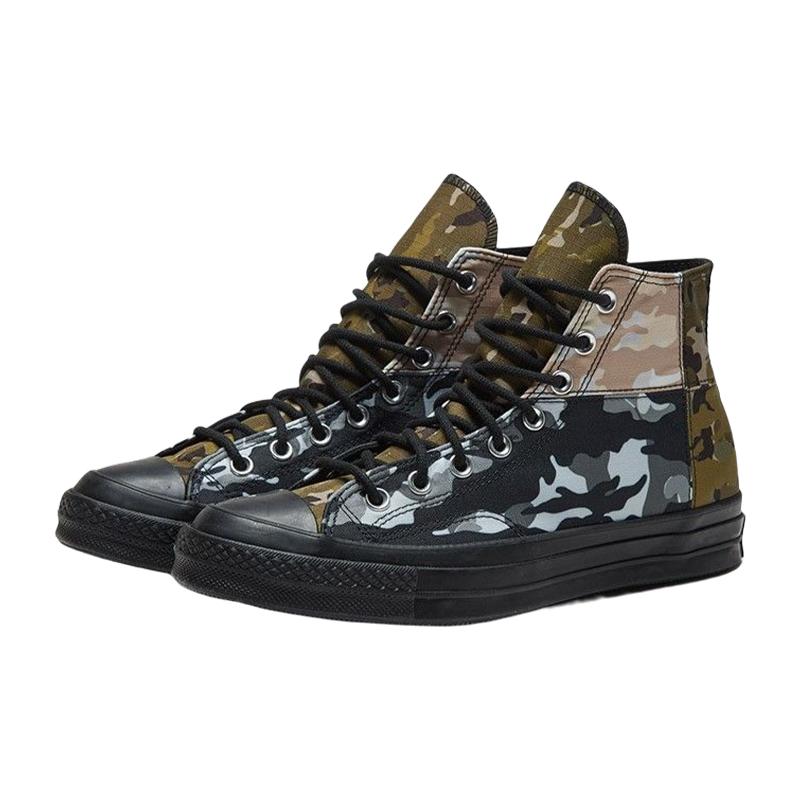Converse Chuck 70 High 'Patchwork Blocked Camo Black' Canvas Unisex