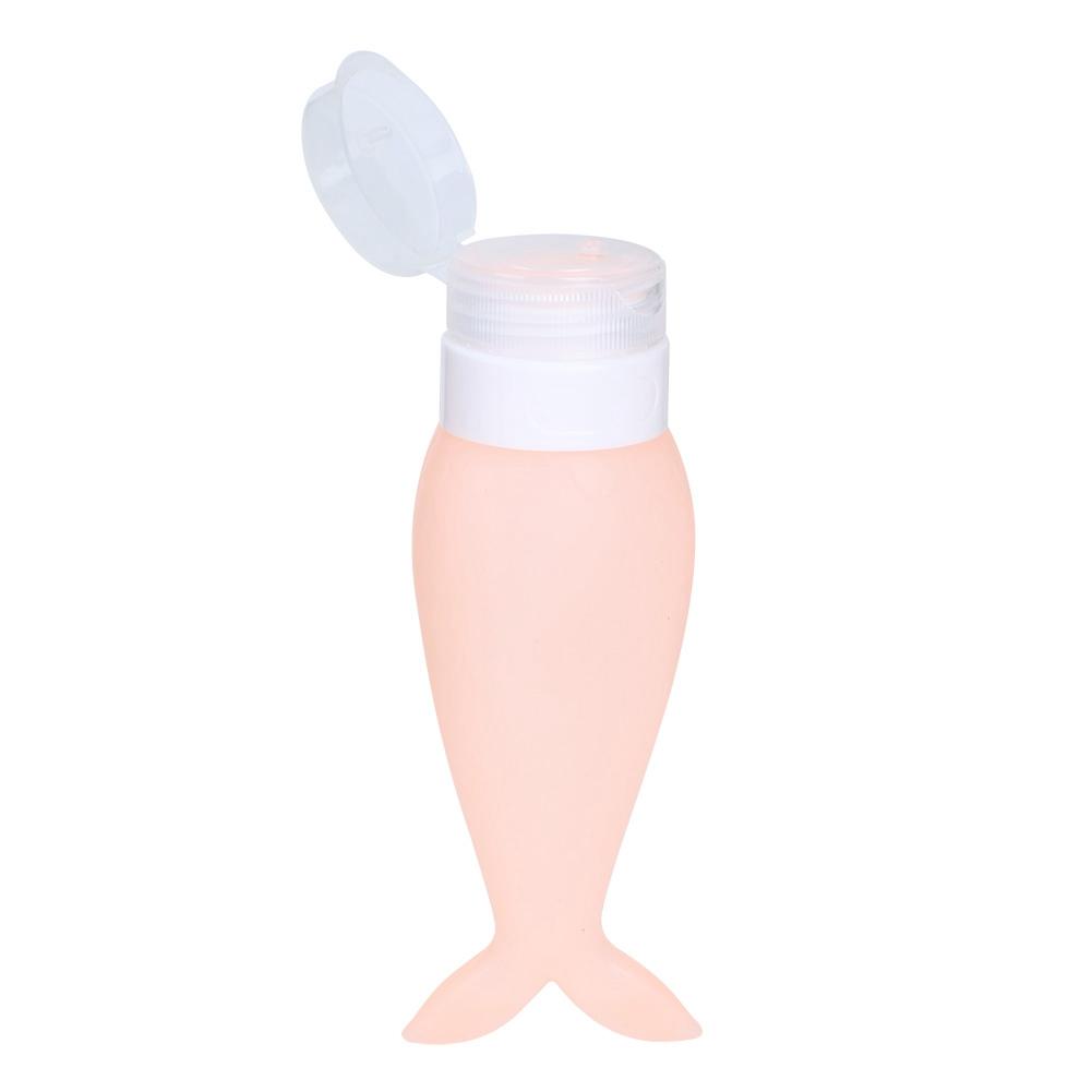 2 Stück Tragbare Silikon Reise Squeeze Flasche Kosmetik Duschgel Lotion Behälter für Geschäftsreise