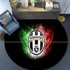 Juventus Football Club Round Area Rug,Carpet Rug for Living Room Bedroom Sofa Playroom Decor,Non-slip Floor Mat