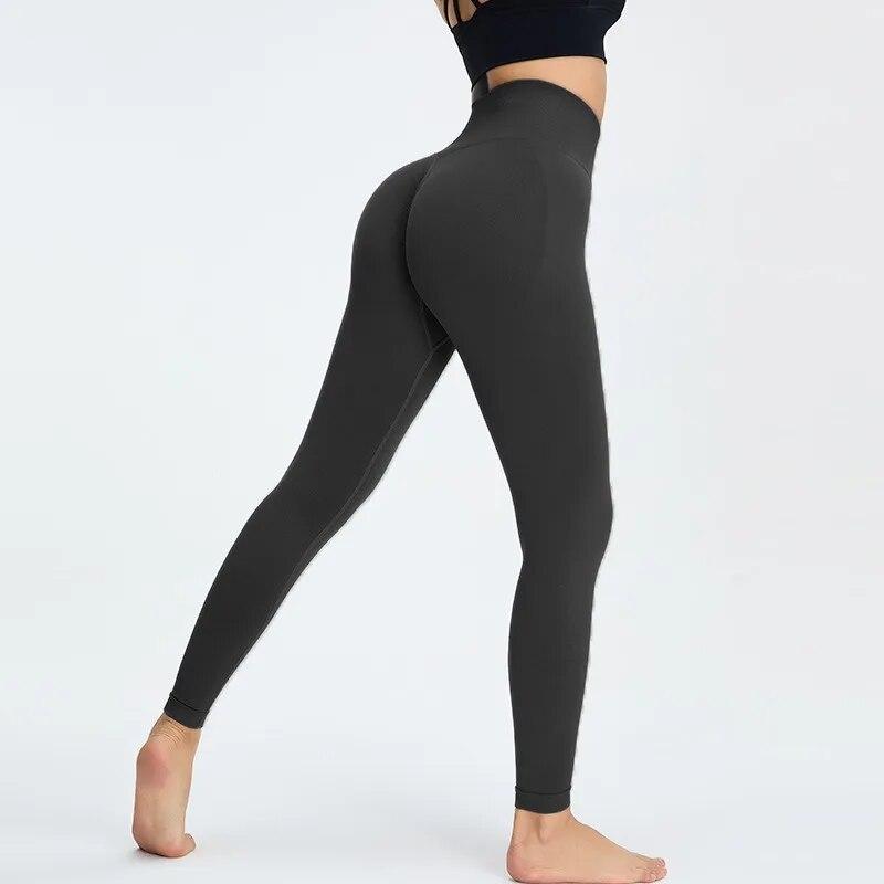Seamless Tight Fitness Yoga Pants Women High Waist Running Leggings Pants Woman Outdoor Sports Push Up Gym Yoga Clothing 30699