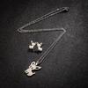 Chihuahua Stainless Steel Pendant & Earrings Set - Fashion Pet-Inspired Jewelry