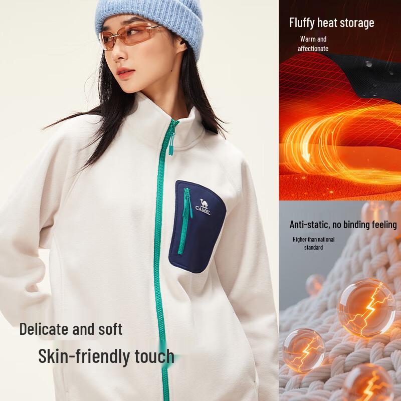 CAMEL 2025 A/W Thermal Lightweight Outdoor Fleece Jacket M35CA30052 3XL