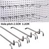 5Pcs Metal Universal Mesh Panel Hooks Retail Shop Mesh Stall Hangers Wall Hook Coat Bag Supermarket Shelf Hook