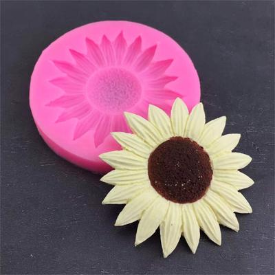 Silikónová forma na cukrárske výrobky so slnečnicou Čokoládová forma na pečenie cupcakeov Fondantové nástroje