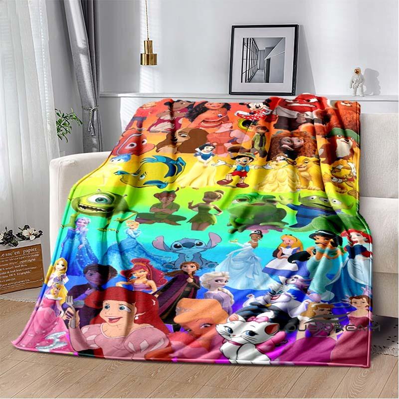Adorable Princess Cartoon Blanket, Super Soft and Cute, Perfect for Travel, Bedding, Sofa Blankets, or Birthday Gifts.