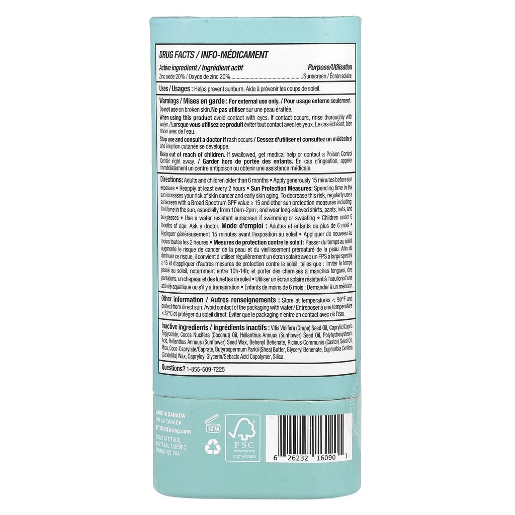 Sunly, Mineral Sunscreen Stick, Spf 30, Fragrance Free, 60G(2.1Oz)