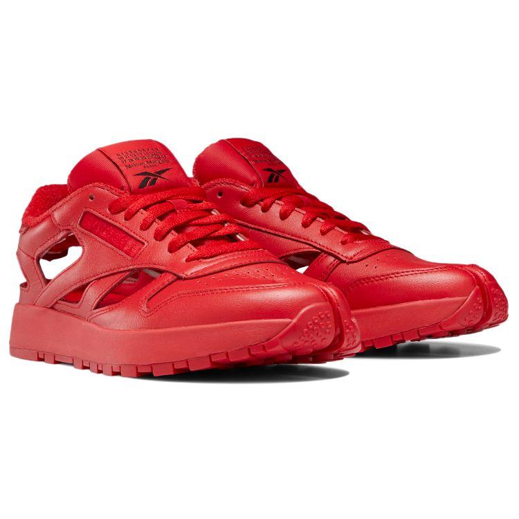 Maison Margiela x Reebok Classic Leather DQ Vector Red Unisex Sneakers Black Footwear-White GZ0947
