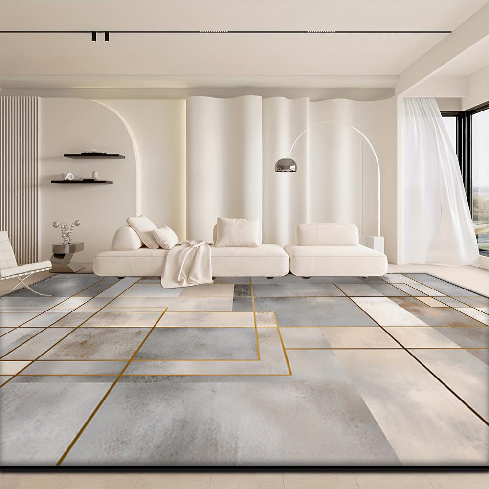 French Style Light Luxury Carpet Living Room Decoration Soft Fluffy Non-slip Floor Mat Bedroom Cloakroom Entrance Rugs Washable