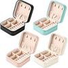 Portable Jewelry Travel Box - Mini Organizer Jewelry Storage Box for Necklaces, Earrings and Rings, Suitable for Girls and Ladie