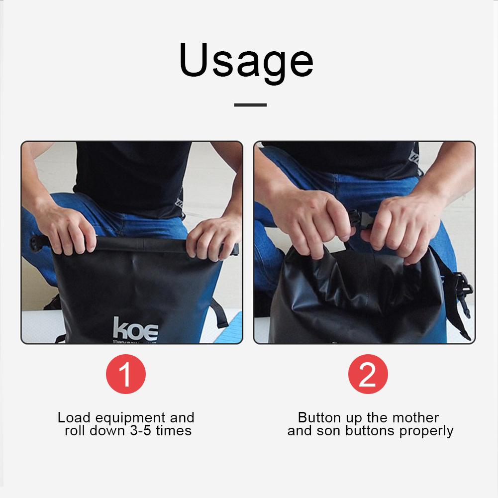 15/40L Paddle Board Bag Wasserdichte Paddle Board Deck Bags Aufblasbare Stand Up Paddleboard Bag mit großer Kapazität für SUPs und Kajaks