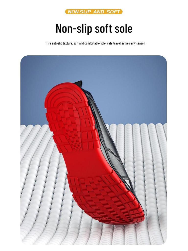 Men's Trendy Slip-On Non-Slip Rain Sneakers - Outdoor Low-Top Water Shoes