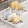 Stainless Steel Minimalist Soap Holder Draining Soap Dish for Bathroom Kitchen Creative Countertop Sink Soap Sponge Organizer