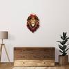 Lion Head Wall Art Decor Sculpture Background Accent Animal Hanging Metal for