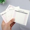 Stationery Notebook School Supplies Check List Weekly Plan Memo Pad Daily Weekly Month Planner