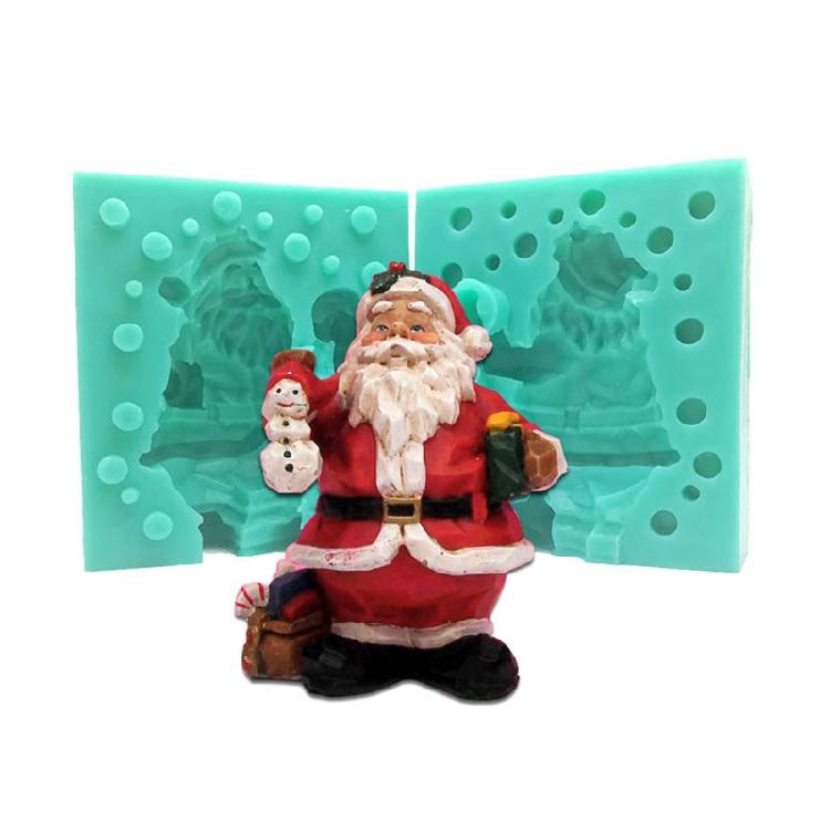 Silicone Cake Decorating Candle Mold Chocolate Candy Baking Molds for Xmas Party Home Decoration Handmade Gift Craft DIY