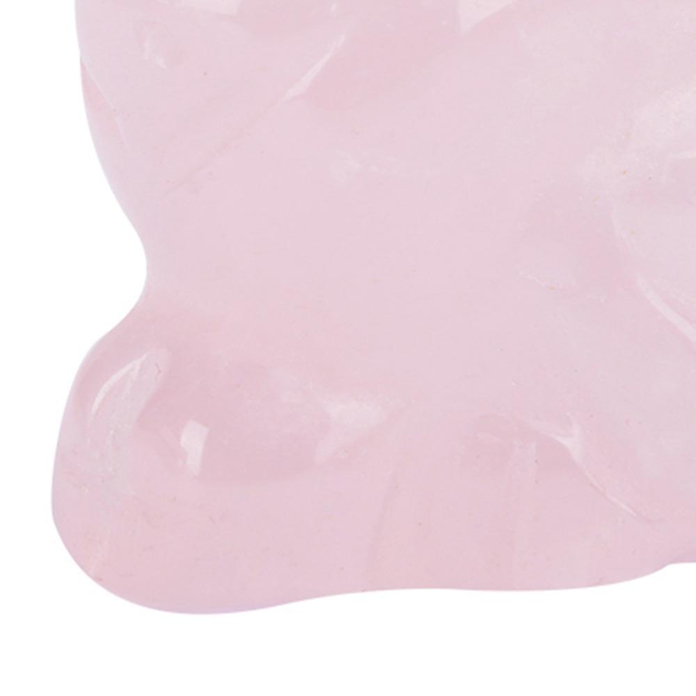 Pink Cat Crystal Statue Stone Pink Gemstone Carving Rose Quartz Figurine Office Desk