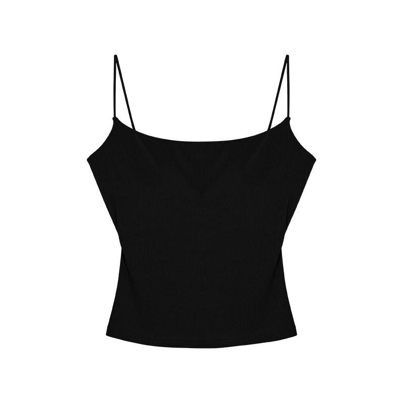 Canottiera Senza Maniche con Coppe per Donna Autunno Vestibilità Casual e Design Fluido