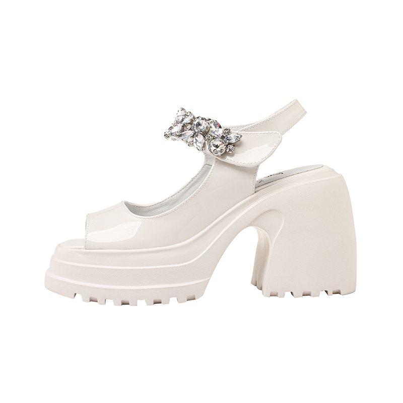 Krazing Pot из коровьей кожи с открытым носком — фото 4