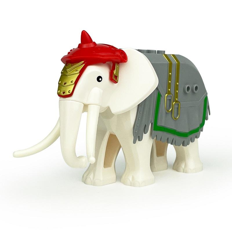 Imperial War Elephant Building Blocks, Medieval Forest Animal Scene Minifigure Accessories Building Bricks Kit