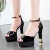 Fashion Women's Sandals Sexy Platform Strip Pole Dance Ladies Shoes Block Heel Vintage 2025 Luxury Daily Summer Casual The Best on Offer