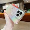 Compatible with iPhone Case,Colorful Laser Holographic Butterfly Sand Clear Camera Lens Protection Soft Shockproof Cover Phone Case (Clear,iPhone 14