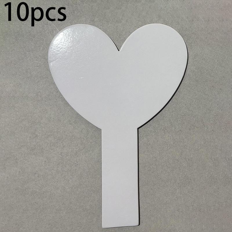 10PCS Answer Board Handheld Student Kids Whiteboards White Double Sided Small Game Props Melamine Reusable Whiteboard Child Kids