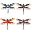 Enamel Dragonfly Brooches Women Men Delicate Insect Crystal Rhinestone Brooch Pin Jewelry Gifts Lapel Pin