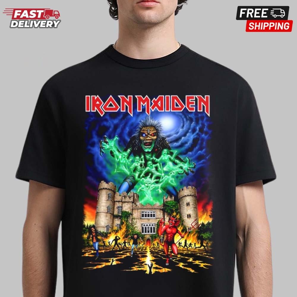 

Iron Maiden Run For Your Lives World Tour 2025 Ireland T-Shirt, Gift for Fans Unisex T-Shirt XXXXL