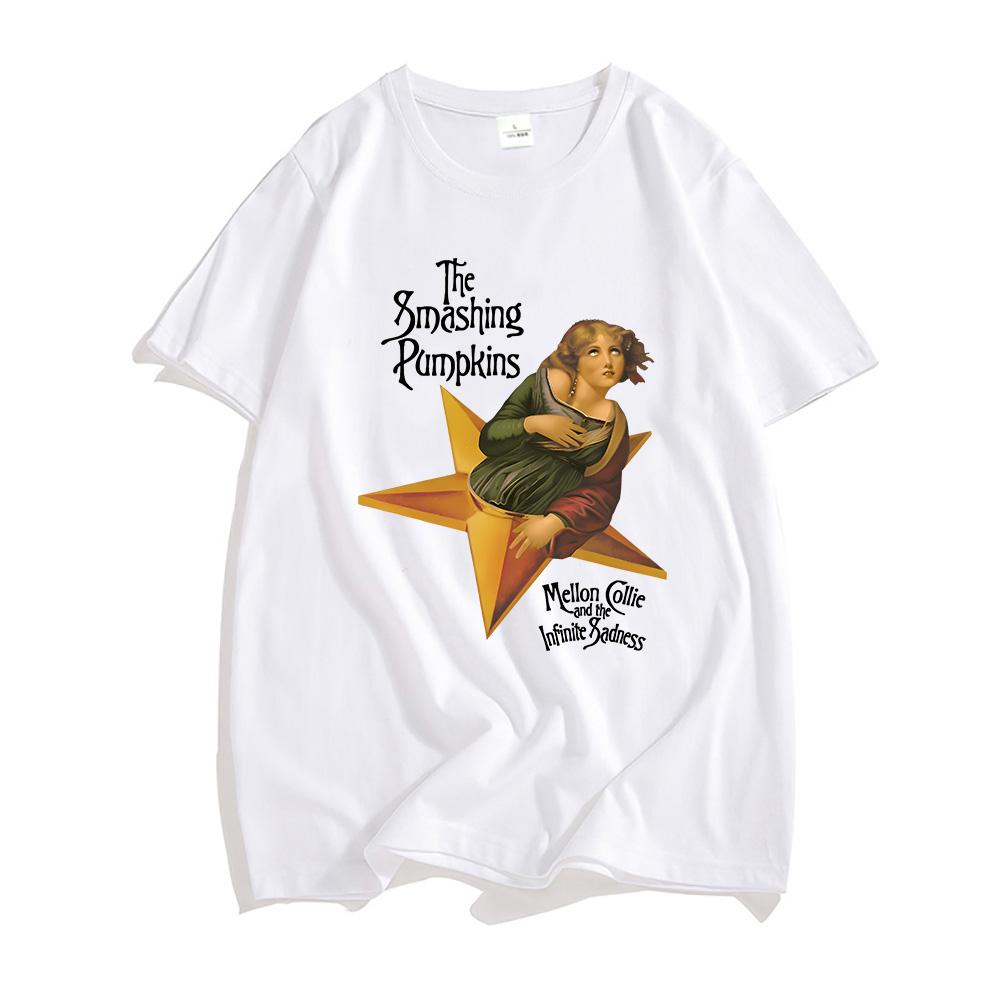 Mellon Collie and The Infinite Sadness Tričko The Smashing Pumpkins Kapela Grafická Trička Vintage Móda Potisk Tričko Bavlna