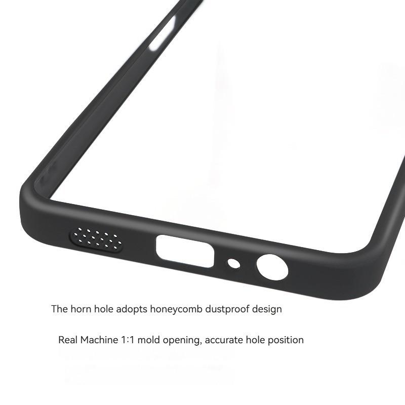 For Samsung Galaxy A07 Case For Samsung Galaxy A07 5G Anti-Shockproof TPU Transparent Black Frame Case For Samsung Galaxy A07 5G