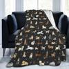 Cute Dogs Puppy Pets Fleece Blanket for Bed Sofa Couch Soft Warm Lightweight Cozy Plush Throw Blankets Home Living Room Decor