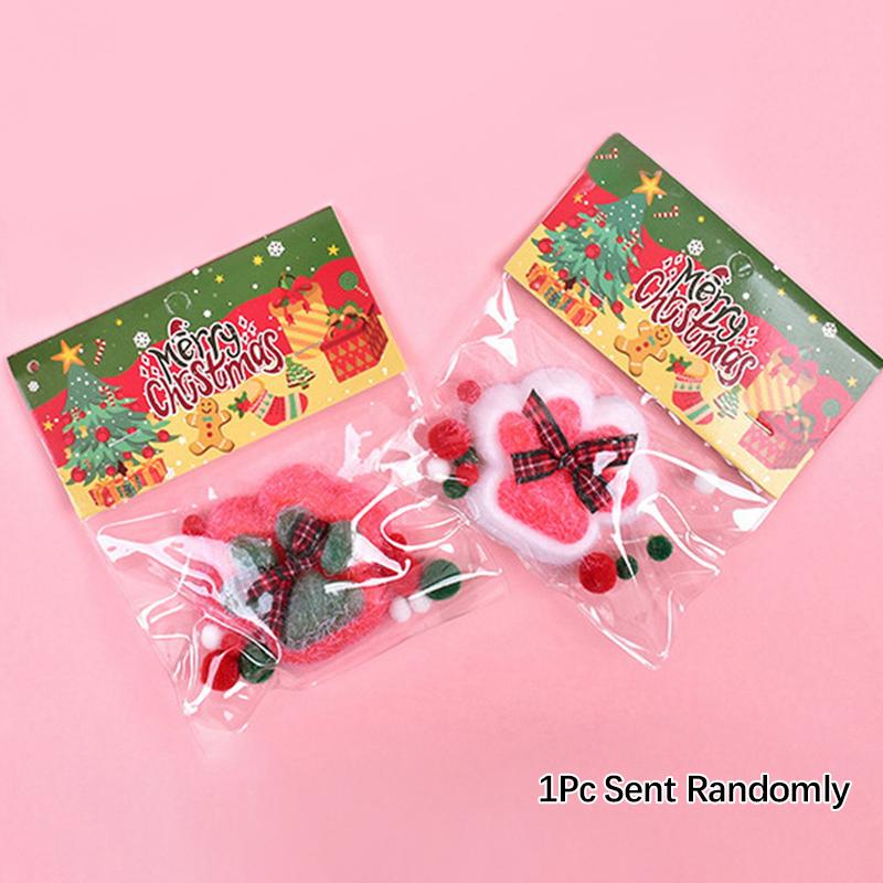 Cute Christmas Plush Sequin Cat Claw Squeeze Fidget Toy Slow Rebound Stress Relief Toy Decompression Soft Cat Paw Sensory Toy