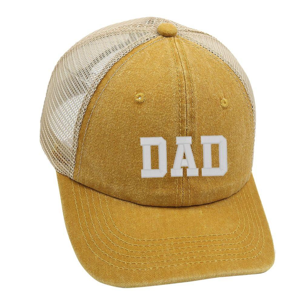 Adjustable DAD MOM Baseball Hats Hip-hop Sunscreen Mesh Hats Washed Distressed Faded Cap Man Women