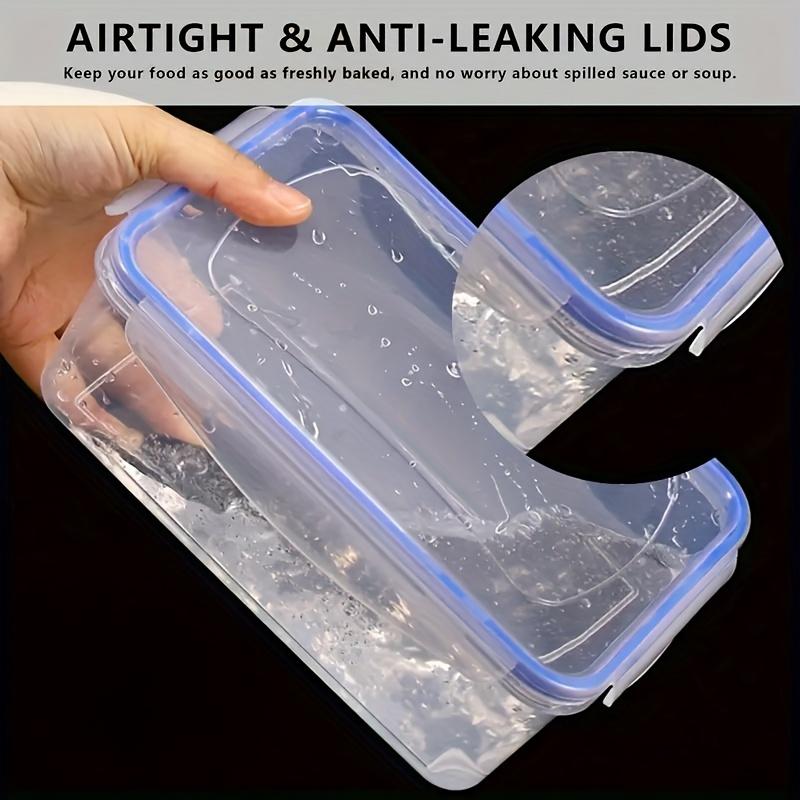 Four Sets of Multi-functional Transparent Food Storage Kits, Multi-size, Tightly Closed Lids To Keep Food Fresh and the Kitchen Clean and Orderly