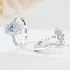 CYCUFF S925 Sterling Silver Blue Lotus Flower Earrings Hoop Earrings Women Jewelry Original Trendy Anniversary Gifts