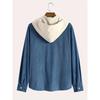 Fashion Trend Spring Autumn Corduroy Hooded Jacket Comfortable Casual Daily Men