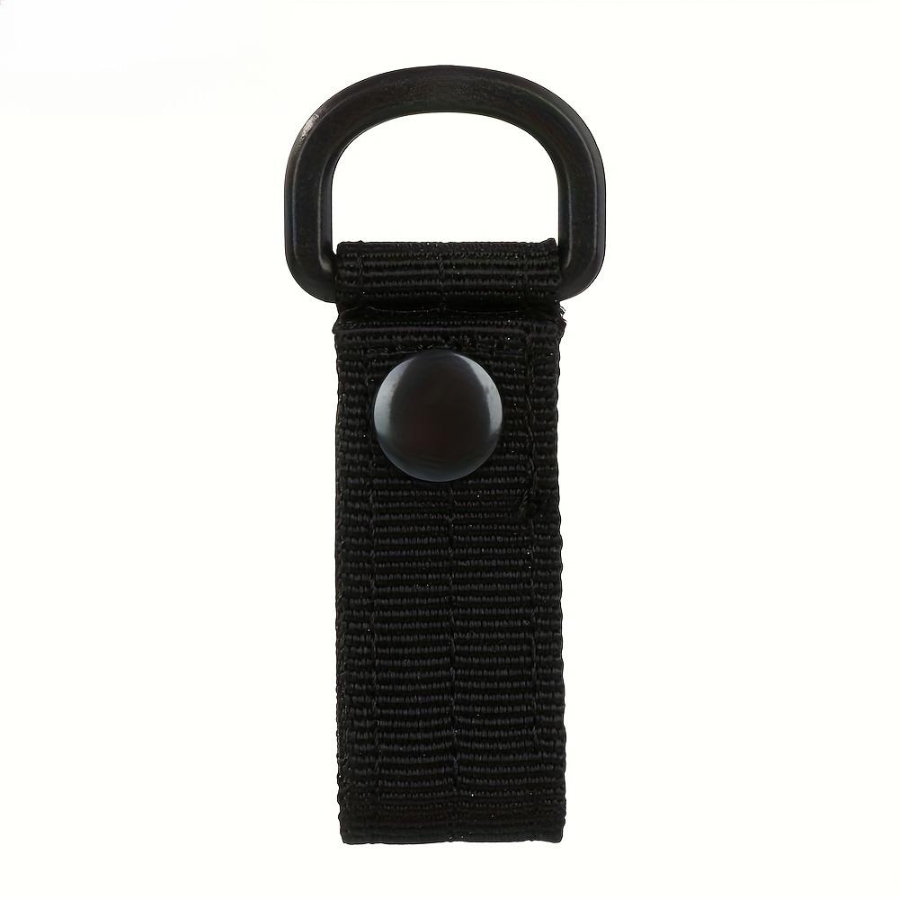 Versatile Nylon Webbing Outdoor Buckle, Portable Hanging Strap Clips for Belts And Keychains, Ideal for Outdoor Sports Gear чёрный