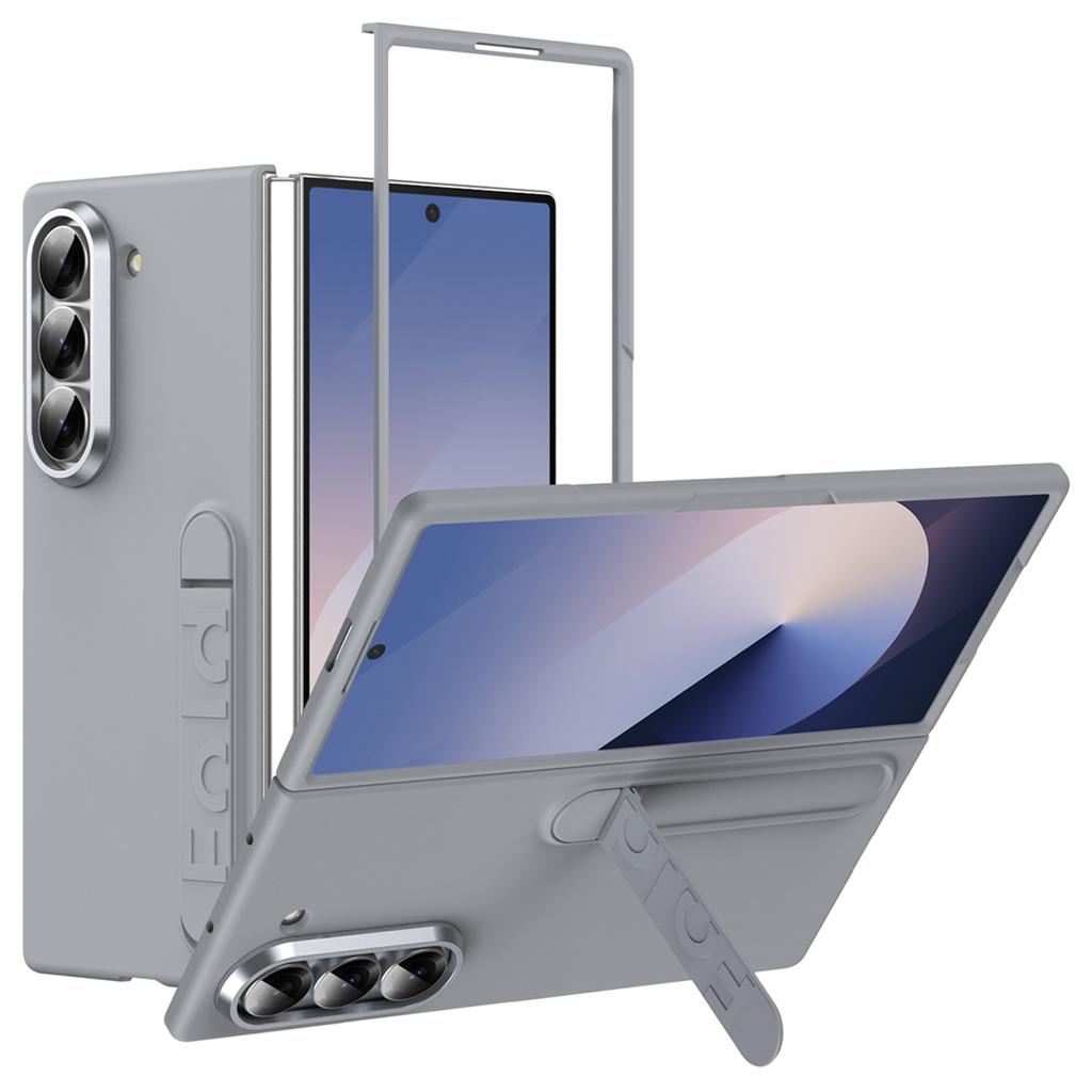 For Samsung Galaxy Z Fold6 5G Case Kickstand Hard PC Phone Cover (without Screen Protector)