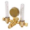 Argon Regulator Flowmeter Double Output 060CFH 04500PSI CGA580 Inlet Argon Flowmeter Gas