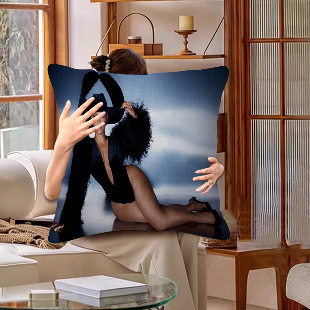 B-Beyonce Singer 45*45cm Cushion Cover Pillow Cover Decor Pillowcase Home Pillowcase For Couch Pillow