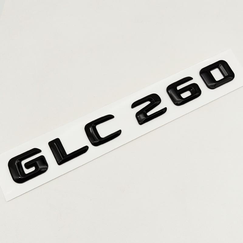 3d ABS Black Logo GLC 43 63 63S 200 220 300 Emblem Car Rear Trunk Letters Sticker for Mercedes Benz X253 GLC Class Accessories