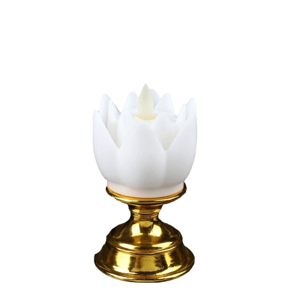 Plastic Battery Powered Flower Shaped LED Table Lamp  Room Corner Ambient Decorative Lighting